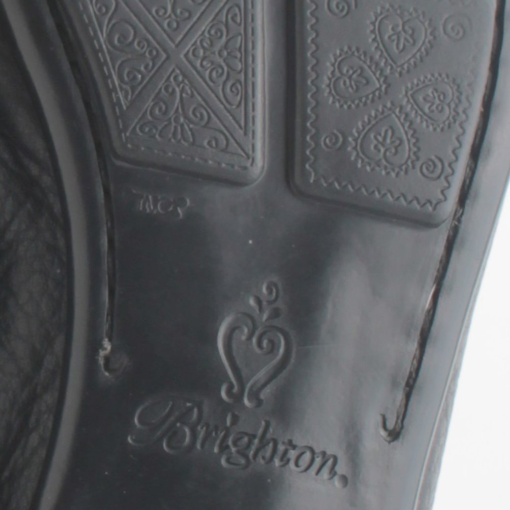 Brighton URSA Black Leather Elegant Driving Shoes Loafers 8.5N - Picture 14 of 16